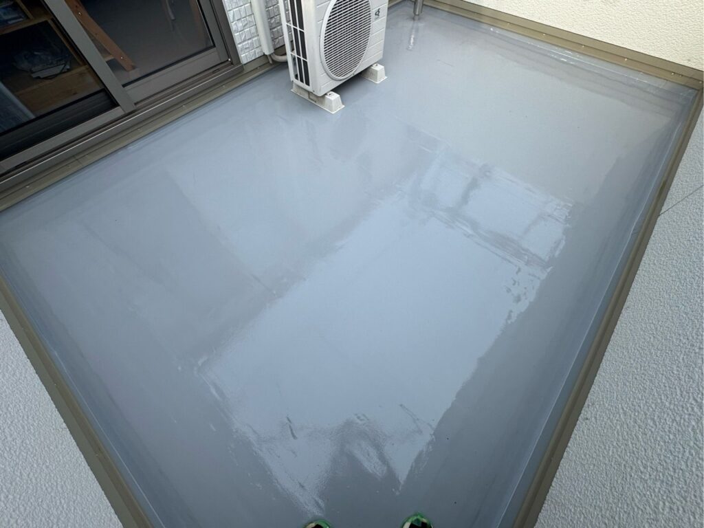 ベランダ防水：施工完了